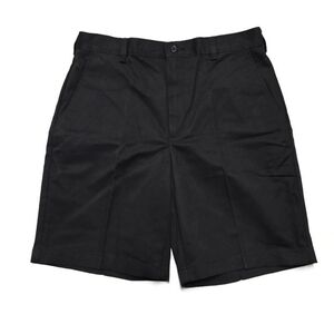 Jos. A. Bank Shorts Mens 32 Black Stays Cool Chino Cotton Casual Flat Front